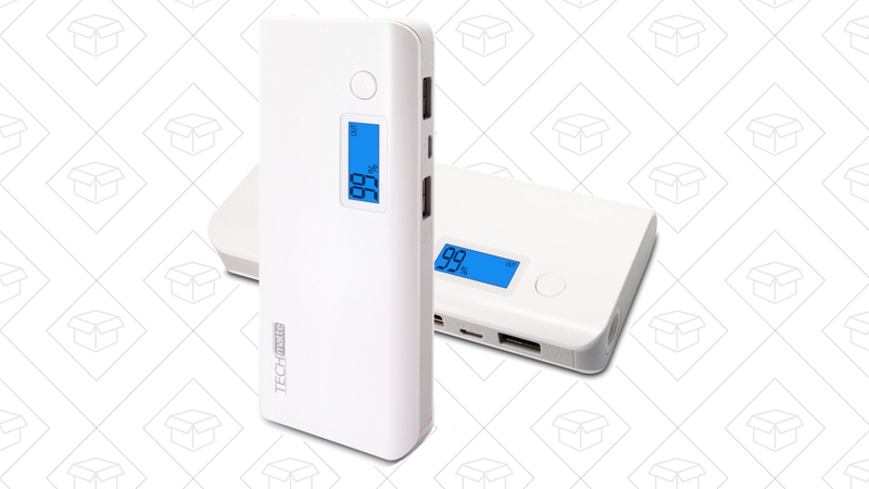 TechMatte Dual-Port External Battery Pack with LED Display, $9 with code NCCJGS3A